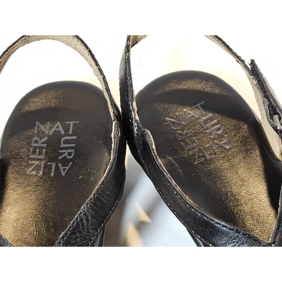 Naturalizer Women's Nasim Banded Leather Sandals Black Sizes 9M - Picture 8 of 12